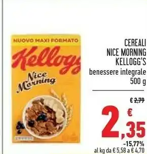 Conad Kelloggs Cereali Nice Morning offerta