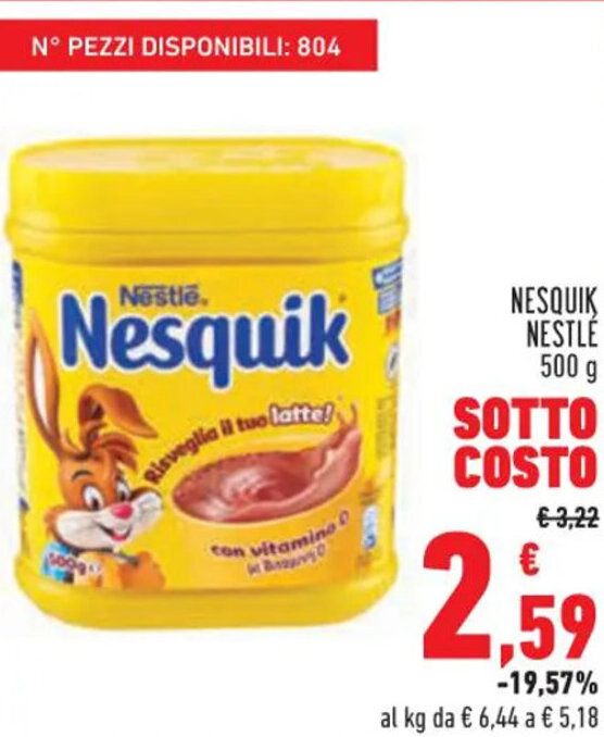 Conad Superstore NESQUIK NESTLÉ 500 g offerta