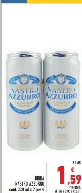 Conad Nastro Azzurro Birra offerta