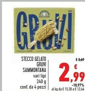 Conad Sammontana Stecco Gelato Gruvi offerta