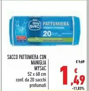 Conad Mysac Sacco Pattumiera Con Maniglia offerta
