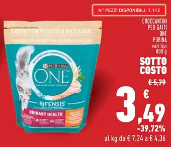 CROCCANTINI PER GATTI ONE PURINA 800 g
