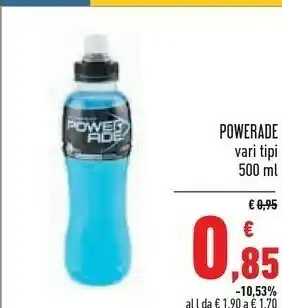 Conad Powerade Powerade - Powerade Active Gusto Limone 500 g(ml) offerta