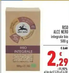 Conad Alce Nero Riso offerta
