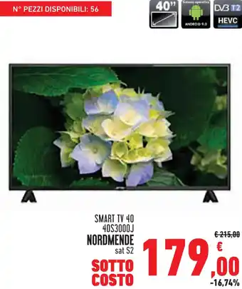 Conad Superstore SMART TV 40 40S3000J NORDMENDE sat S2 offerta