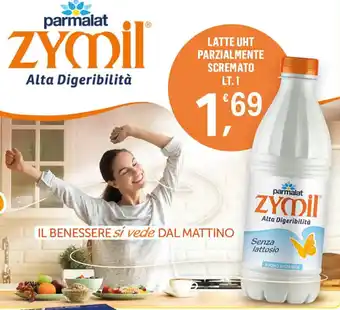 Supermercati Dok ZYMIL LATTE UHT PARZIALMENTE SCREMATO LT. 1 offerta