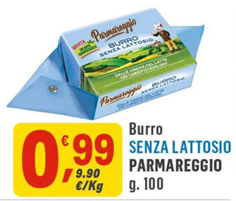 Supermercati Dok Burro SENZA LATTOSIO PARMAREGGIO g. 100 offerta