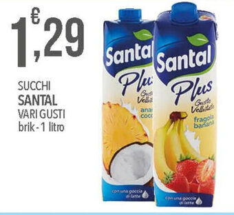 Iper Romagnolo SUCCHI SANTAL VARI GUSTI brik-1 litro offerta