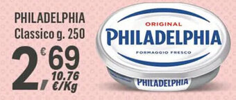 Supermercati Dok PHILADELPHIA Classico g. 250 offerta