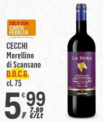 Supermercati Dok CECCHI Morellino di Scansano D.O.C.G. cl. 75 offerta