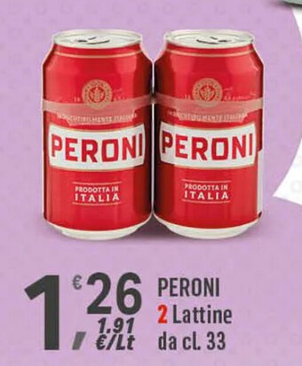 Supermercati Dok PERONI 2 Lattine da cl. 33 offerta