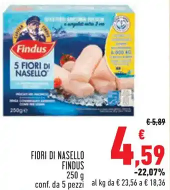 Conad Superstore FIORI DI NASELLO FINDUS 250 g offerta