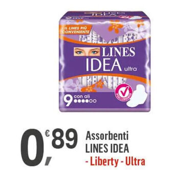 Supermercati Dok Assorbenti LINES IDEA - Liberty - Ultra offerta