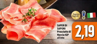 Madis SAPER DI SAPORI Prosciutto di Norcia IGP all'etto offerta