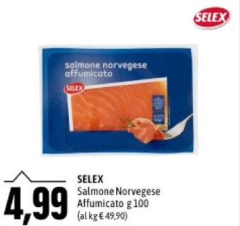 Madis SELEX Salmone Norvegese Affumicato g 100 offerta