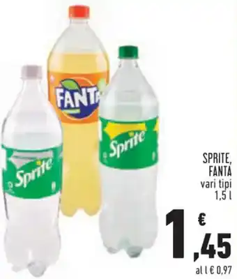 Conad Superstore SPRITE, FANTA 1,5 L offerta