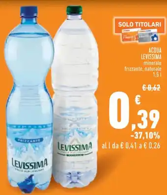 Conad Superstore ACQUA LEVISSIMA minerale 1,5 L offerta