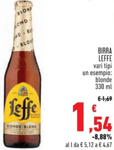Conad Superstore BIRRA LEFFE 330 ml offerta