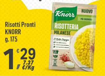 Supermercati Dok Risotti Pronti KNORR g. 175 offerta