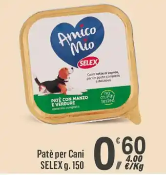 Supermercati Dok Patè per Cani SELEX g. 150 offerta