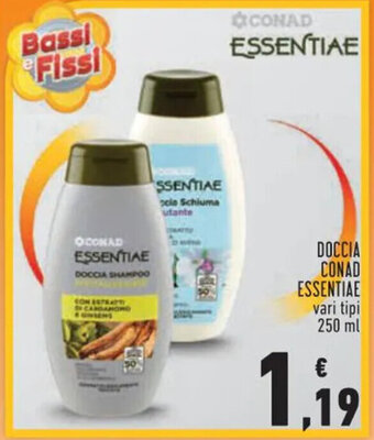 Conad Superstore DOCCIA CONAD ESSENTIAE vari tipi 250 ml offerta