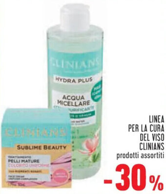 Conad Superstore LINEA PER LA CURA DEL VISO CLINIANS offerta