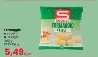 Interspar Formaggio a cubetti S-Budget 400 g offerta