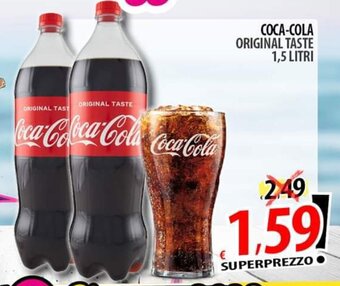 Il Genio Supermercato COCA-COLA ORIGINAL TASTE 1,5 LITRI offerta