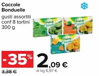 Carrefour Coccole Bonduelle conf 8 tortini 300 g offerta