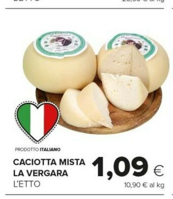 Tigre La Vergara Caciotta Mista offerta