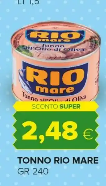 Tigre Rio Mare Tonno All'Olio Di Oliva 240 G(ml) offerta