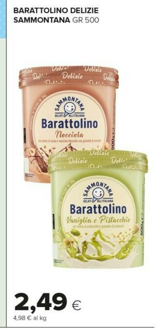 Tigre Sammontana Barattolino Delizia Di Nocciola 500 G(ml) offerta