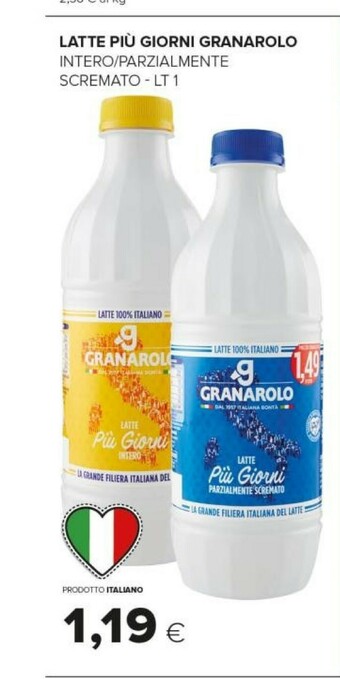 Tigre Granarolo Latte Intero Più Giorni 1000 G(ml) offerta