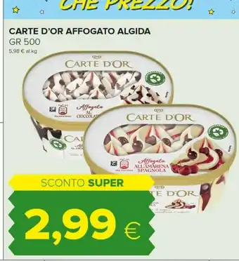 Tigre Algida Carte D'Or Affogato Al Cioccolato 500 G(ml) offerta