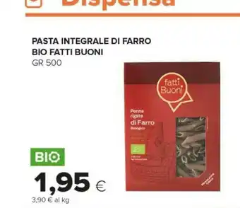 Tigre Fatti Buoni Pasta Integrale Di Farro Bio offerta