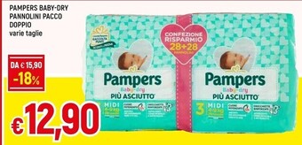 Famila Pampers baby - dry pannolini pacco doppio offerta