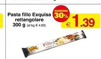 Exquisa pasta fillo rettangolare