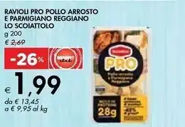 Bennet Lo scoiattolo ravioli pro pollo arrosto e parmigiano reggiano offerta