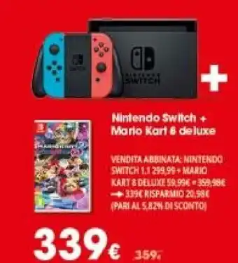 Comet Nintendo switch + mario kart & deluxe offerta