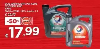 Bennet Total olio lubrificante per auto synthetic plus offerta