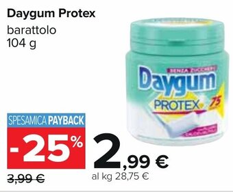 Carrefour Daygum Protex barattolo 104 g offerta