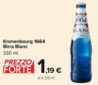 Carrefour Kronenbourg 1664 Birra Blanc 330 ml offerta