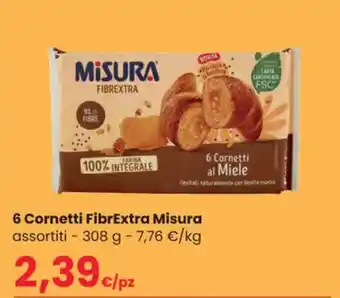 Interspar 6 6 Cornetti FibrExtra Misura assortiti - 308 g offerta