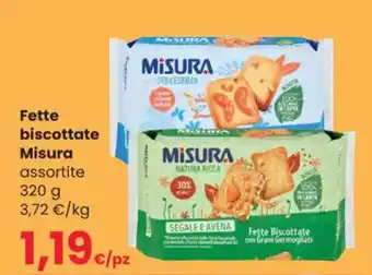 Interspar Fette biscottate Misura assortite 320 g offerta