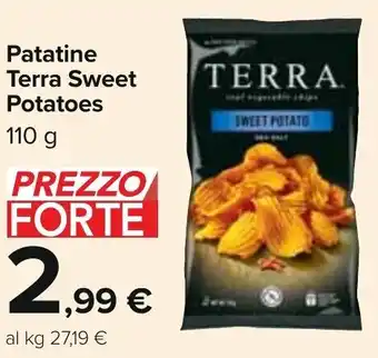 Carrefour Patatine Terra Sweet Potatoes 110 g offerta