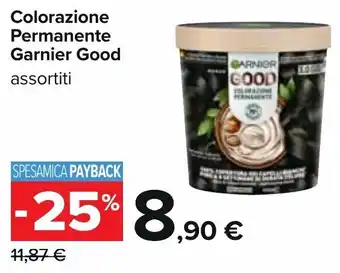 Carrefour Colorazione Permanente Garnier Good assortiti offerta