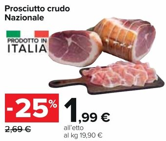 Carrefour Prosciutto crudo Nazionale offerta