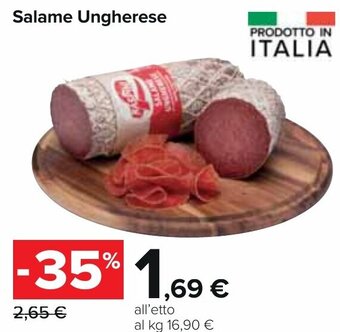 Carrefour Salame Ungherese offerta