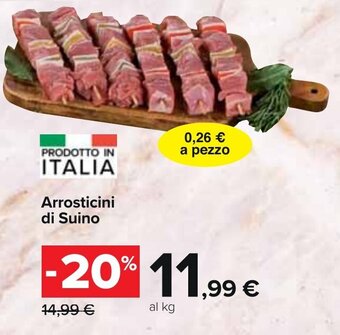 Carrefour Arrosticini di Suino offerta