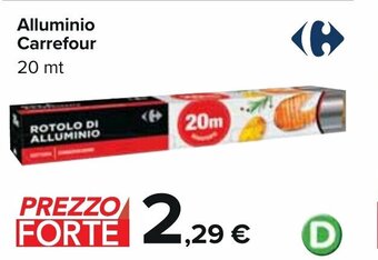 Carrefour Alluminio Carrefour 20 mt offerta